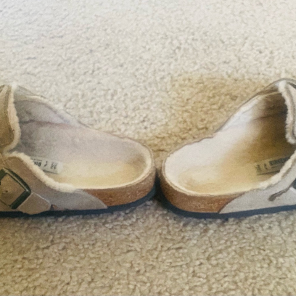 Boston Sheerling Suede Birkenstocks Taupe size 42 - Picture 4 of 6